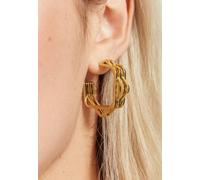 Liquorish Women's Gold Geometric Layered Hoop Earrings Liquorish Gold One Size