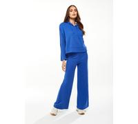 Liquorish Women's Hooded Sweatshirt with Pocket in Blue | Size: Small Liquorish Blue S