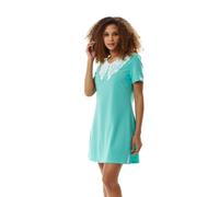 Liquorish Women's Mint Green Mini Dress with Lace Collar | Size: 10 Liquorish Green 10