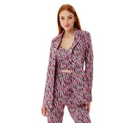 Liquorish Women's Mixed Animal Print Blazer in Purple | Size: 8 Liquorish Purple 8