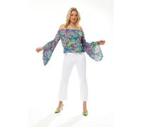 Liquorish Women's Off Shoulder Multicolour Top | Size: Medium Liquorish Multicolor M