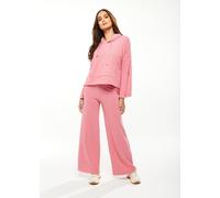 Liquorish Women's Oversized Hooded Sweatshirt with Front Pocket in Pink | Size: Small Liquorish Pink S