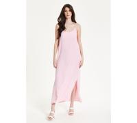 Liquorish Women's Pink Cross-Back Maxi Dress Liquorish Pink One Size