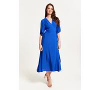 Liquorish Women's Royal Blue Maxi Wrap Dress With Kimono Sleeves | Size: 10 Liquorish Blue 10