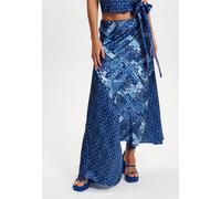 Liquorish Women's Scarf Print Asymmetric Skirt | Size: 16 Liquorish Multicolor 16