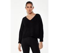 Liquorish Women's V-Neck Jumper in Black Liquorish Black One Size