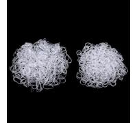 LIQWEI 1000 Pcs Mini Hair Rubber Bands, Clear Hairs Elastic Bands Soft Elastic Band Ponytail Elastics, Tiny Hair Ties for Braids, Wedding Hairstyles and More