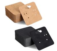 LIQWEI 100Pcs Earring Cards, Earring Cards for Selling Jewelry, Earrings Holder Ear Display Card, Jewelrys Tags for Pricing for Selling, Hanging Earrings, Jewelry,DIY Crafts