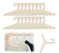 LIQWEI 15 Pcs Wooden Baby Clothes Hangers, 9 Inch Baby Pant Hanger Ganchos Para Ropa De Bebe, Newborn Child Hangers for Nursery Kids Coats, Pants And Jackets