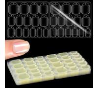 LIQWEI 20 Sheet/600pcs Press On Nail Adhesive Tabs, Nail Glue Tabs 15 Sizes Nails Sticker, Transparent Nails Sticky Tab for Fit Most Fingernails Accessories