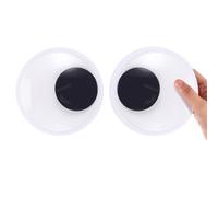 LIQWEI 2Pcs Giant Googly Eyes, Large Googly Eyes Self Adhesive, Christmas Decorations Big Googlys Eye, Eyeball Stickers for DIY Crafts Halloween Christmas Tree Party Decorations
