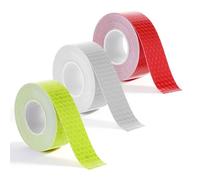 LIQWEI 3 Rolls Reflective Tape, Reflective Warning Tapes, Reflectives Ta pes Outdoor Waterproof Self-Adhesive Safety Tapes, Glow in The Dark Tape for Trailer Bicycles Clothing