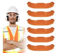 LIQWEI 6 Pcs Hard Hat Sweatband, Hard Hat Insert Replacement Reusable Hardhat Liners, Hards Hats Accessories for Chainsaw, Welding, Construction & Forestry Helmets