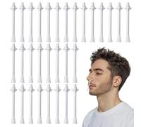 LIQWEI 60Pcs Nose Wax Sticks, Wax Sticks for Hair Removal, Plastic Waxs Applicator Wands Noses Hairs Kit, Noses Kit for Men Women Nose Hairs Remover for Nostril Nasal Cleaning Ear Hair Removal