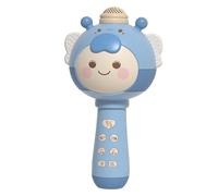 Liqzirtu Karaoke Microphone, Microphone for Singing, Portable Cartoon Speaker Mic Early Learning Game Pretending to Play Singing Toy, Changing