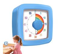 Liqzirtu Teaching Countdown Clock - 60 Minute 1 Hour Visual Timer, Non-Ticking Kids Timer, Time Management Aid | Learning Timers for Offices Exam Studying Home Kitchen Cooking Reading Activities