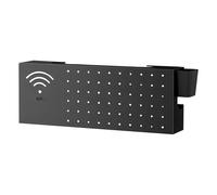 Liqzirtu WiFi Box Hider - WiFi Router Storage Box, Carbon Steel Organizer, Network Device Cover | Concealed Storage for Electronics Internet Outlet Connection Living Room TV Desktop Book Basket