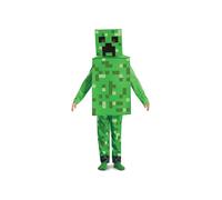 Disguise Minecraft Creeper Costume for Kids, Official Minecraft Licensed Product, Pixel Detailing, Includes Creeper Block Body and Creeper Headpiece, in sizes 7-8, 4-6, 3-4 years