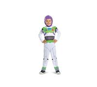Disguise Toy Story Buzz Lightyear Costume for Kids, Official Disney Licensed Product, Printed Details, Soft Comfortable Material, with Fabric Hood, For 4-6 Years