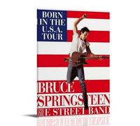 LIRAHRNNKA Bruce Springsteen E Street Band 1984 Poster Decorative Aesthetic Canvas Posters Wall Art Decor Living Modern Bedroom Decoration 12x18inch(30x45cm) Frame-style
