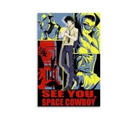 LIRAHRNNKA Cowboy Bebop Poster Decorative Aesthetic Canvas Posters Wall Art Decor Living Modern Bedroom Decoration 12x18inch(30x45cm) Unframe-style