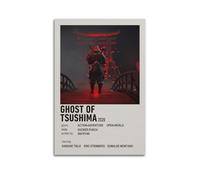 LIRAHRNNKA Ghost of Tsushima Poster Decorative Canvas Poster Wall Art Decor Living Modern Bedroom Decoration Poster 08x12inch(20x30cm) Unframe-style