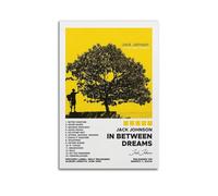 LIRAHRNNKA Jack Johnson Album In Between Dreams Poster Decorative Canvas Poster Wall Art Decor Living Modern Bedroom Decoration Poster 16x24inch(40x60cm) Unframe-style