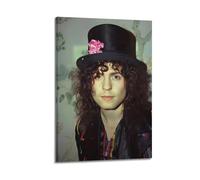 LIRAHRNNKA Marc Bolan Poster Decorative Aesthetic Canvas Posters Wall Art Decor Living Modern Bedroom Decoration 08x12inch(20x30cm) Frame-style