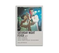 LIRAHRNNKA Saturday Night Fever Poster Decorative Canvas Poster Wall Art Decor Living Modern Bedroom Decoration Poster 12x18inch(30x45cm) Unframe-style