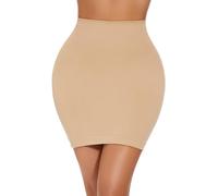 LIRASDIS Shapewer Dress Slip, Half Slips Shapewear Skirt, Tummy Control Under Dress Seamless Slimming Body Shaper, Nude, XL