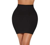 LIRASDIS Shapewer Dress Slip, Half Slips Shapewear Skirt, Tummy Control Under Dress Seamless Slimming Body Shaper, Black, Large