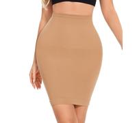 LIRASDIS Shapewer Dress Slip, Half Slips Shapewear Skirt, Tummy Control Under Dress Seamless Slimming Body Shaper, Knee Length-nude, Medium