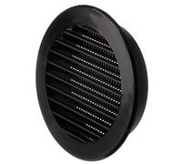 LIRAST Ø 100mm / 4 inch Black Plastic Ventilation Grille - Air Vent Cover