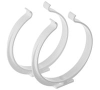 LIRAST Ø 100mm / 4 inch Pipe Clamp - Ducting Clip - Support Bracket for Plastic Duct/Pack of 2, White