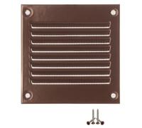 LIRAST 100x100mm / 4x4 inch Metal Brown Ventilation Grille - Air Vent Cover with Insect Mesh