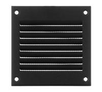 LIRAST 100x100mm Vent Cover Anthracite - 4x4 inch Wall Vent Cover with Insect Mesh - Round Ceiling Soffit Vents - External Vent Cover - Metal Ventilation Grilles - Air Vent Covers for Walls