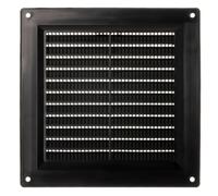 LIRAST 150x150mm / 6x6 inch Black Plastic Ventilation Grille - Air Vent Cover