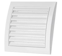 LIRAST 150x150mm / 6x6 inch White ABS Plastic Ventilation Grille - Air Vent Cover with Anti-Insect Mesh