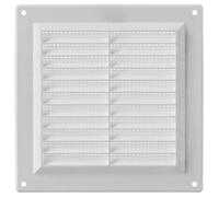 LIRAST 150x150mm / 6x6 inch White Plastic Ventilation Grille - Air Vent Cover