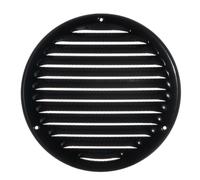 LIRAST 160mm Vent Cover Black - 6 inch Wall Vent Cover with Insect Mesh - Round Ceiling Soffit Vents - External Vent Cover - Metal Ventilation Grilles - Air Vent Covers for Walls