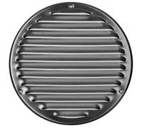LIRAST 200mm Vent Cover Aluminium - 8 inch Wall Vent Cover with Insect Mesh - Round Ceiling Soffit Vents - External Vent Cover - Metal Ventilation Grilles - Air Vent Covers for Walls