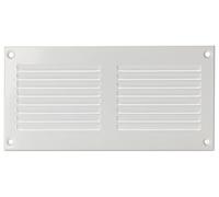 LIRAST 200x100mm Vent Cover White - 8x4 inch Wall Vent Cover with Insect Mesh - Ceiling Soffit Vents - External Vent Cover - Metal Ventilation Grilles - Air Vent Covers for Walls
