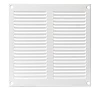 LIRAST 200x200mm Vent Cover White - 8x8 inch Wall Vent Cover with Insect Mesh - Ceiling Soffit Vents - External Vent Cover - Metal Ventilation Grilles - Air Vent Covers for Walls