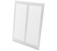 LIRAST 200x250mm / 8x10 inch White Metal Ventilation Grille - Air Vent Cover with Insect Mesh