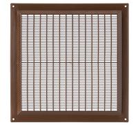 LIRAST 250x250mm / 10x10 inch Brown Plastic Ventilation Grille - Air Vent Cover