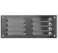 LIRAST 260x105mm / 10x4 inch Metal Ventilation Grille - Stainless Steel Air Vent Cover with Insect Mesh