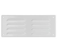 LIRAST 260x105mm / 10x4 inch White Metal Ventilation Grille - Air Vent Cover with Insect Mesh