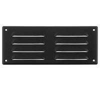 LIRAST 260x105mm Vent Cover Anthracite - 10x4 inch Wall Vent Cover with Insect Mesh - Ceiling Soffit Vents - External Vent Cover - Metal Ventilation Grilles - Air Vent Covers for Walls