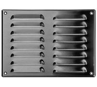 LIRAST 260x190mm Vent Cover Stainless Steel - 10x7.5 inch Wall Vent Cover with Insect Mesh - Ceiling Soffit Vents - External Vent Cover - Metal Ventilation Grilles - Air Vent Covers for Walls