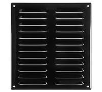 LIRAST 260x280mm Vent Cover Black - 10x11 inch Wall Vent Cover with Insect Mesh - Ceiling Soffit Vents - External Vent Cover - Metal Ventilation Grilles - Air Vent Covers for Walls
